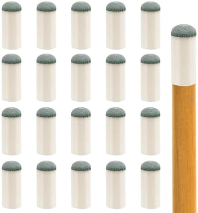 20 Stuks Vervangende Biljart Pickers voor Biljarttafel Accessoires en Keu, Perfect voor Snooker en Biljarts, 13mm Wit