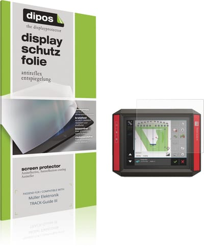dipos – 2x Matte Beschermfolie geschikt voor Müller Elektronik TRACK-Guide III | Krasbestendige & antireflecterende Screenprotector Ultra-Thin