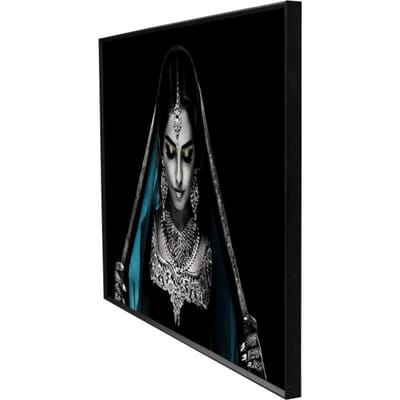 PTMD Wandpaneel Woman - 120x3x80 cm - Glas - Zwart