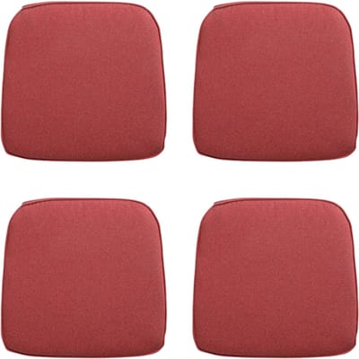 Madison - Zitkussen Wicker Manchester red - Ca. 48x48 cm - Set van 4