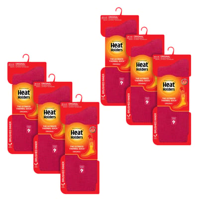 Heat Holders - 6 paar originele dikke winterthermo sokken voor dames