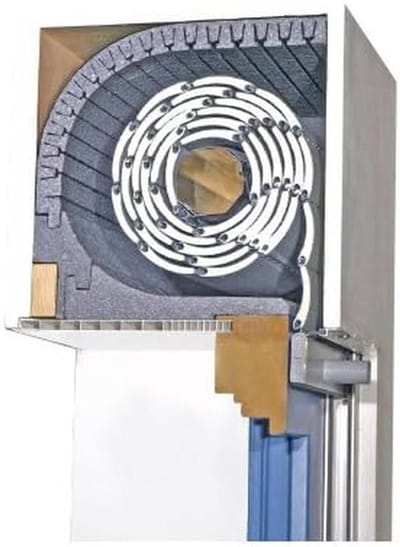 Rolluikkast Isolatie - Geluidsisolatie Afsluitdeksel - Energie Besparen - Flexibele Plaat - 13 mm Dikte - Grijs