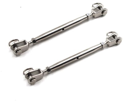 Roestvrijstalen Spanner Gesp met Gesloten Lichaam - Set van 2 voor Tensionering en Bevestiging