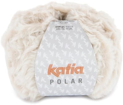 Katia Polar - 109 beige-wit - Polyester Garen
