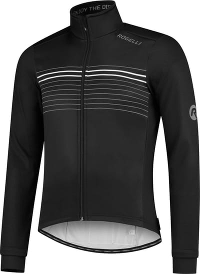 Rogelli Kalon Fietsjack Winter - Heren - Zwart, Wit - Maat 2XL
