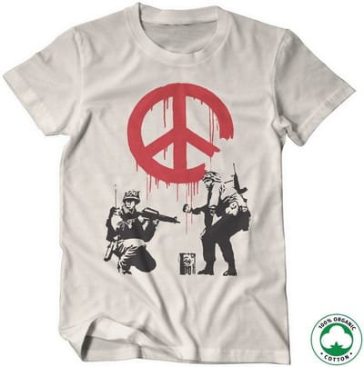 Hybris Soldie-rs -Painting CND-logo Biologisch T-shirt SH-18-BK001-H33-8