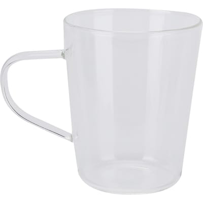 380ml Melkbeker Hoog Borosilicaatglas Thermisch Makkelijk te Reinigen Glazen Mok voor Keukens Hotels Koffie transparant