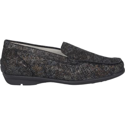 Waldläufer Harriet - dames moccasin - Zwart - maat 36 (EU) 3.5 (UK)
