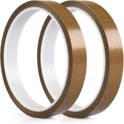 MTTproducts - Teflon Tape - Hoge Temperatuur Tape - Duurzaam en Krachtig - 10mm x 10m - Hittebestendig - Ideaal voor 3D print en verpakkingen