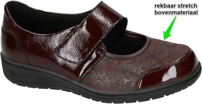 Solidus -Dames - bordeaux - ballerina's & mocassins - maat 36