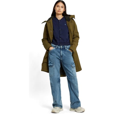 G-Star Eve Low 3d Wide Leg Cargo Faded Waterfront Taglia: W27L30 | Pantaloni cargo Outlet | Donna