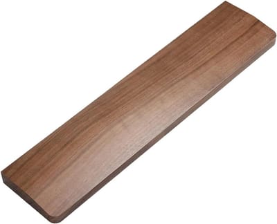 Premium Massief Houten Polssteun - 60 Sleutels Antislip Ergonomisch Zwart - Walnoot Polssteun Set voor Kantoor en Games Pijnverlichting - Duurzaam Design met Comfort - Ergonomische Polssteun - 30 cm Lang