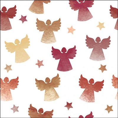 Ambiente papieren servetten engeltjes Napkin 33 Angel silhouettes berry FSC Mix 33 x 33 cm