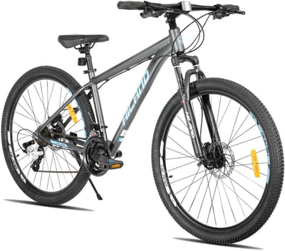Hiland Bedrock Mountainbike - 27.5 Inch - 24 Versnellingen - Shimano - Hydraulische Schijfremmen - Aluminium Frame - Grijs