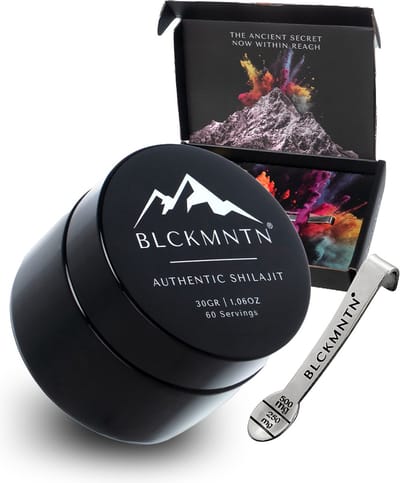 Authentic Shilajit Resin 100% Pure - 30 Gram - Mumijo - 83,47% Fulvinezuur - Gratis Maatlepel - EuroFins Gecontroleerd