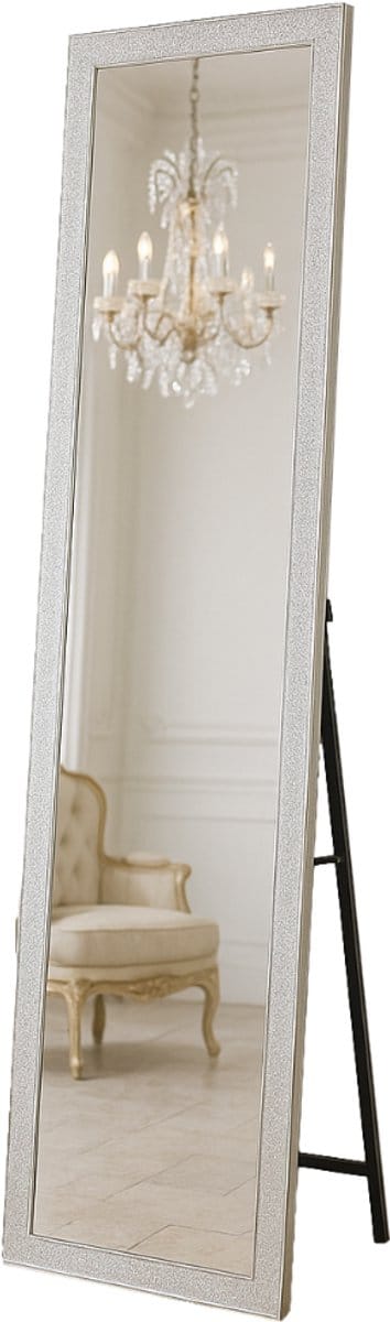 MIRRORS AND MORE MISOU Passpiegel - LED - Staande Spiegel - met verlichting - Grote Spiegel - 160x40cm - HERMINE