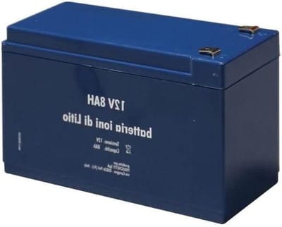 Lithium Batterij - 12V Batterij - Drukspuit Voeden - 8 Ah Capaciteit - 12 Volt - Zwart