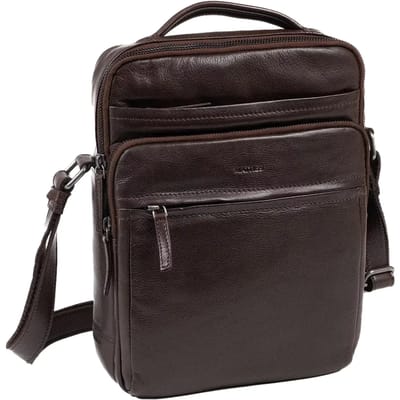 Sac bandoulière van leer en zijde van kalfsleer Matties Bags