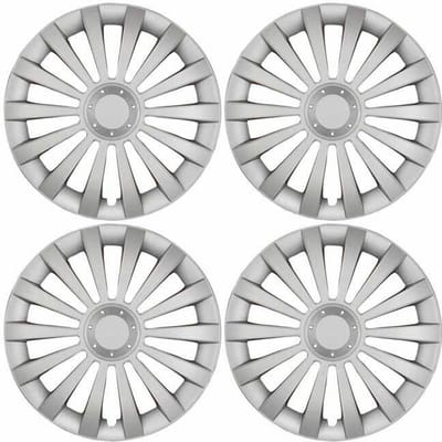 GoodGo Wieldoppen MERCURY-S 16 inch zilver. Set a 4 stuks (CONTROLEER UW BANDENMAAT en lees a.u.b. de onderstaande, uitgebreide tekst!)