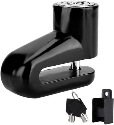 Motor Wielslot - Fiets Beveiliging - Voertuig Beveiligen - Heavy Duty Metaal - Tot 6mm - Zwart