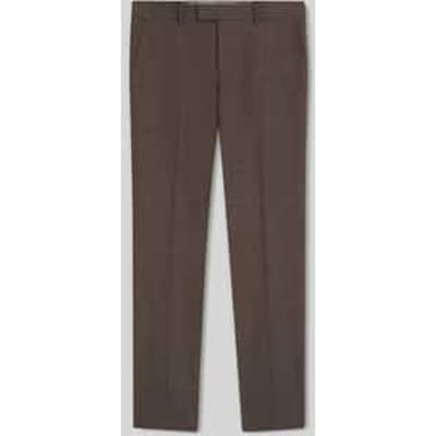 Slim fit pantalon van mix van scheerwol, zijde en linnen Model 'H-GENIUS-B1-262'