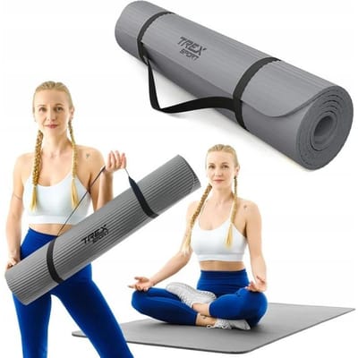 Trex Sport TX-019NGM - Oefenmat - NBR - 190×80 cm - 10 mm - Grijs