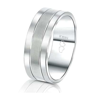 Lucardi Heren Vriendschapsring Aruba - Ring - Vaderdag Cadeautje - Staal - Zilverkleurig