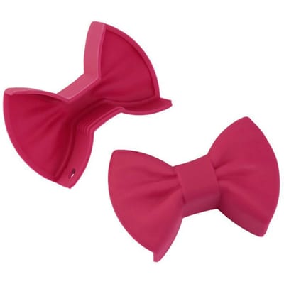 Gants de four en Silicone en forme d'arc créatif, 2 pièces, supports de casseroles résistants à la chaleur pour la cuisson, Mini gants de four, outil de cuisine