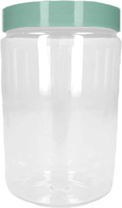 Forte Plastics Voorraadpot/bewaarpot - 375 ml - kunststof - mint groen - B7 x H12 cm