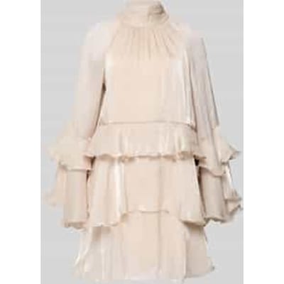 mini-jurk in laagjeslook model 'Flowy frill'