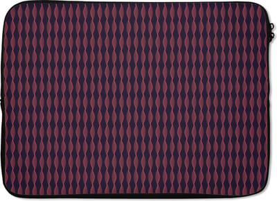 Laptophoes 13 inch - Patronen - Abstract - Vintage - Laptop sleeve - Binnenmaat 32x22,5 cm - Zwarte achterkant - Back to school spullen - Schoolspullen jongens en meisjes middelbare school - Macbook air hoes - Chromebook sleeve