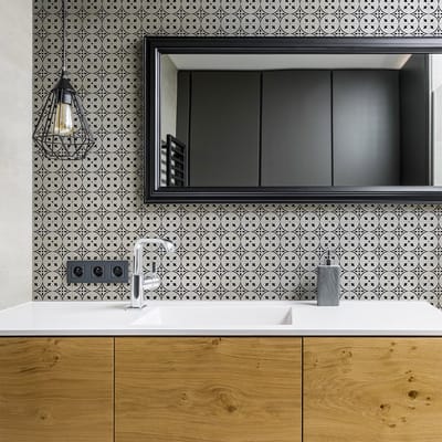 Zelfklevende tegelmuurstickers voor keuken en badkamer - 24 cementtegelstickers (AZULEJOS ELA) - 24 stickers, 10x10cm