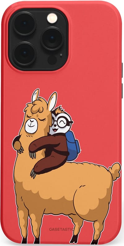 Casetastic hoesje geschikt voor Apple iPhone 14 Pro Max - MagSafe - Dubbellaagse bescherming - Lui en lekker - Fashion Case - Koraal Goud