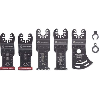 TOOLCRAFT TO-10285188 Multitool toebehorenset Bimetaal, Carbide 5 stuk(s)