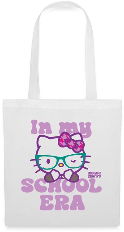 Hello Kitty Met Bril In My School Era Tas Van Stof Schoudertas