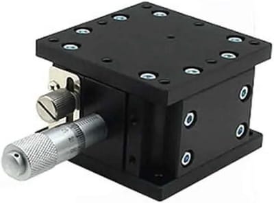 Hefplatform Trimstation - Lineair Platform - Precisie Positionering - Dubbele Geleiding - 125 mm - Zilver