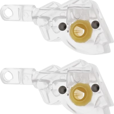 Jaloezie kantelmechanisme - Blind tilter - Raamdecoratie repareren - Voor 25mm lamellen - 4mm stang - Transparant en geel