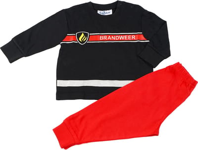 Fun2Wear - Pyjama Brandweer - Zwart - Maat 62 -