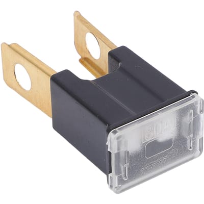 10 STUKS Rechte Mannelijke Terminal Zekering Zwarte Kleur FLM Mannelijke Terminal Zekering Vervanging 80A 32V gray