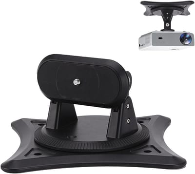Draaibare Projectorstandaard - Tafelhouder Beamer - Optimale Projectie - 360 Graden Verstelbaar - 18 x 18 x 10 cm - Zwart