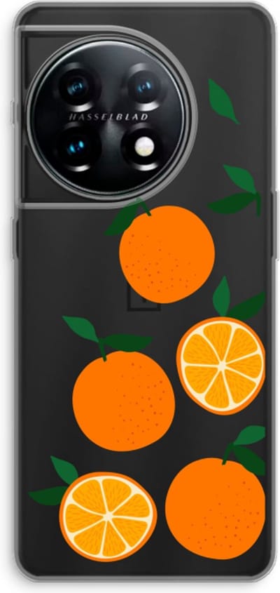 Case Company® - Hoesje geschikt voor OnePlus 11 hoesje - Will you be my clementine - Soft Cover Telefoonhoesje - Bescherming aan alle Kanten en Schermrand