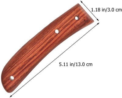 Dailygoods- Koksmes Vervanging Houten Handvat - Keukengreep - Duurzaam - Comfortabel - Eenvoudig te Vervangen - Handig in Gebruik - Snijmes
