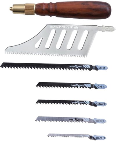 Handzaag Houtbewerking - Gebogen Zaag - Precisie Zagen - Afneembare Bladen - 16 x 3 x 3 cm - Niet gespecificeerd