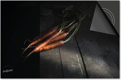 Inductie beschermer 60x60 - afdekplaat inductie mat - Dietrix Kookplaat beschermer - Exclusief - Groente en Fruit - Waspeen