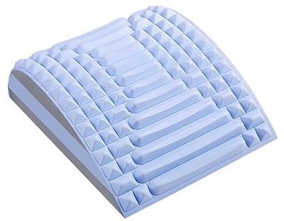 Refresh - nek- en rugstretcher, rug- en nekstretcher, houdingscorrector, lendenstretcher voor nekpijnverlichting, onderrug, bovenrug en schouder (blauw)