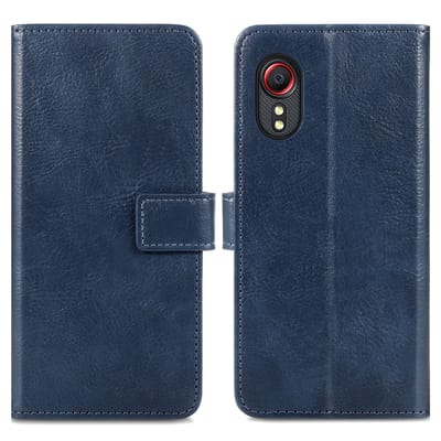 imoshion Hoesje - Geschikt voor Samsung Galaxy Xcover 5 - Luxe Bookcase - Donkerblauw