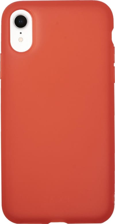 BMAX Latex soft case hoesje geschikt voor geschikt voor Apple iPhone Xr / Soft cover / Telefoonhoesje / Beschermhoesje / Telefoonbescherming - Rood