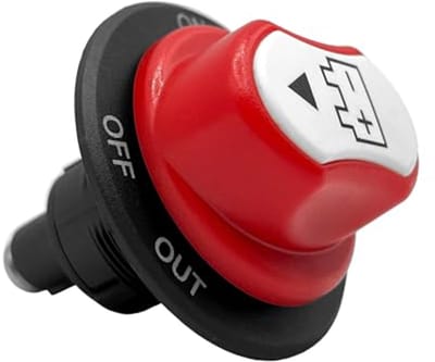 Accu-scheidingsschakelaar 48V 50A - Handmatige draaischakelaar voor auto, boot en camper