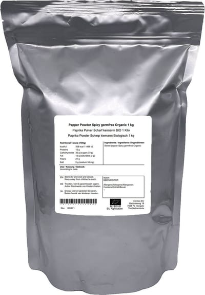 Paprika Poeder Scherp Kiemarm - 1 Kg - VehGro