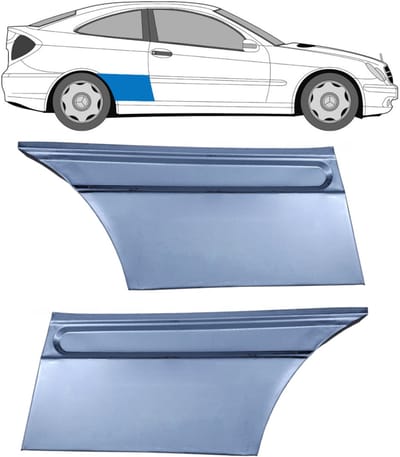 Reparatiepaneel achterspatbord voor Mercedes CL-Class 203 2000-2008